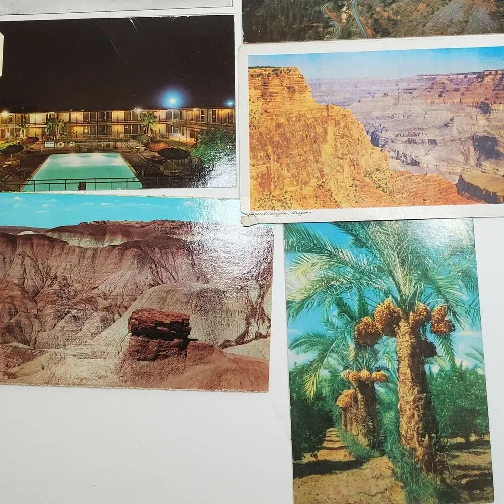 18 Arizona Post Card Lot Cool Springs Cabins Tasty Foods Safford Motel Scenic